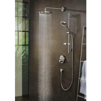 Hlavová sprcha Hansgrohe Raindance S na stenu vrátane sprchového ramena chróm 27607000