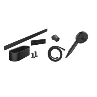 Sprchový set Hansgrohe WallStoris na stenu matná čierna 24291670