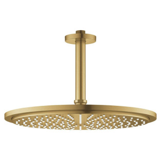 Hlavová sprcha Grohe Rainshower Cosmopolitan Metal vrátane sprchového ramena Brushed Cool Sunrise 26067GN0
