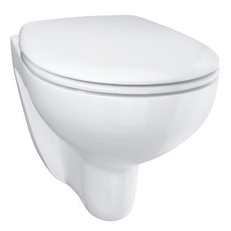Wc s doskou softclose závesné Grohe Bau Ceramic alpská biela zadný odpad 39351000