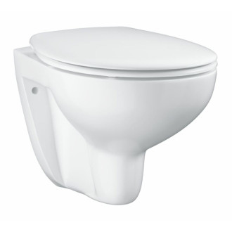 Wc s doskou softclose závesné Grohe Bau Ceramic alpská biela zadný odpad 39351000
