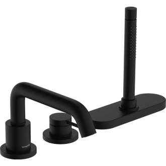 Vaňová batéria Hansgrohe Tecturis S bez podomietkového telesa matná čierna 73447670