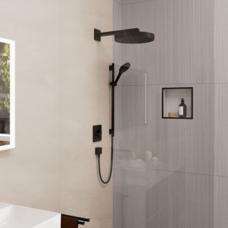 Sprchový set Hansgrohe Rainfinity na stenu matná čierna 28745670