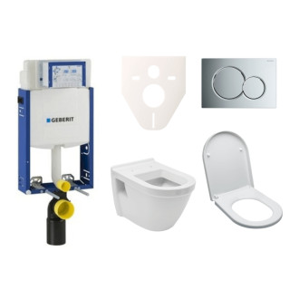 Cenovo zvýhodnený závesný WC set Geberit na zamurovanie + WC Vitra S50 SIKOGE2V2