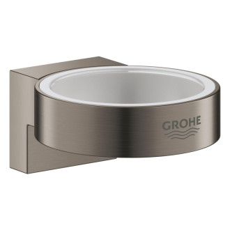 Držiak pohárov Grohe Selection bez pohára kartáčovaný Hard Graphite 41027AL0