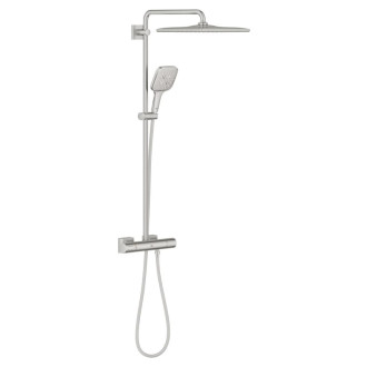 Sprchový systém Grohe Rainshower System na stenu s termostatickou batériou supersteel 26837DC0