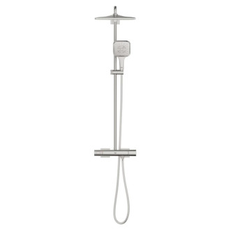Sprchový systém Grohe Rainshower System na stenu s termostatickou batériou supersteel 26837DC0