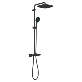 Sprchový systém Grohe Vitalio Comfort s termostatickou batériou čierna matná 266962431