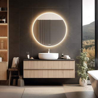 Okrúhle LED zrkadlo Nimco, 800mm ZP 26002R