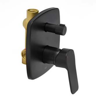 Vaňová batéria SAT Cube Way vrátane podomietkového telesa čierna matná CU215C