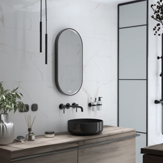 Zrkadlo so senzorom Nimco 40x80 cm čierna matná ZPC32002LVX90