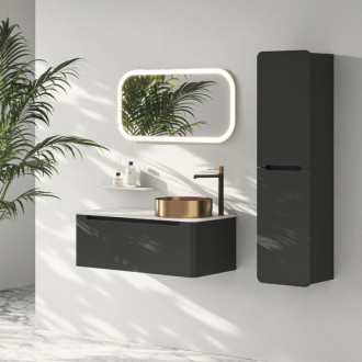 KERALA skrinka vysoká 38x143x32cm, 2x dvierka, ľavá/pravá, antracit matný KR350-3434 58770