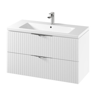 Cersanit Set C144 Tirso 100 biela mat skrinka a umývadlo S801-542