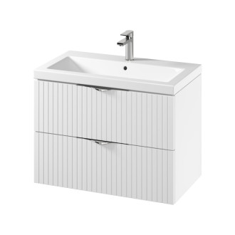 Cersanit Set C143 Tirso 80 biela mat skrinka a umývadlo S801-547