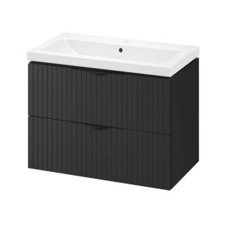 Cersanit SET C462 Tirso 80 skrinka s umývadlom čierna mat S801-587