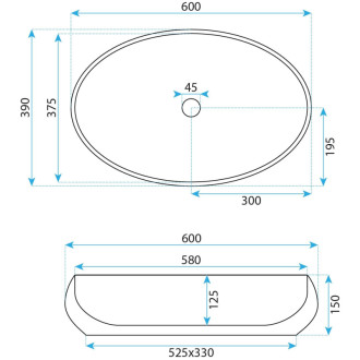 Rea Keramické umývadlo na dosku REA Maya REA-U5660
