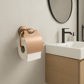 REA Držiak na toaletný papier, kartáčovaná meď REA-98511