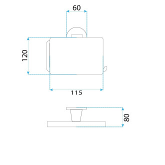REA Držiak na toaletný papier, kartáčovaná meď REA-98511
