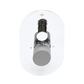 Sprchová a vaňová batéria SAT Fusion vrátane podomietkového telesa betón SATBSFU215B