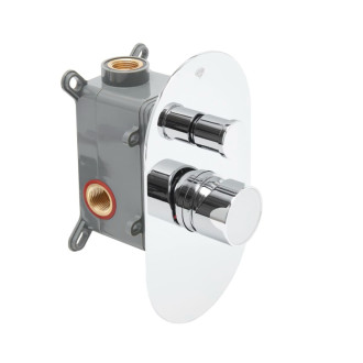 Sprchová a vaňová batéria SAT Fusion vrátane podomietkového telesa biele sklo SATBSFU215BS