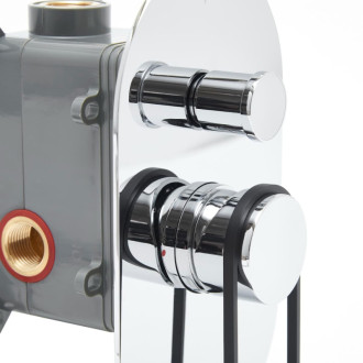 Sprchová a vaňová batéria SAT Fusion vrátane podomietkového telesa čierna SATBSFU215KPC