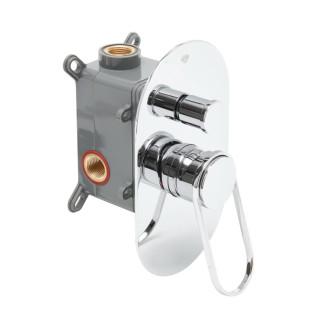 Sprchová a vaňová batéria SAT Fusion vrátane podomietkového telesa chróm SATBSFU215KPN