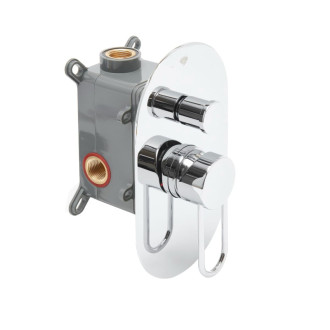 Sprchová a vaňová batéria SAT Fusion vrátane podomietkového telesa chróm SATBSFU215KPU