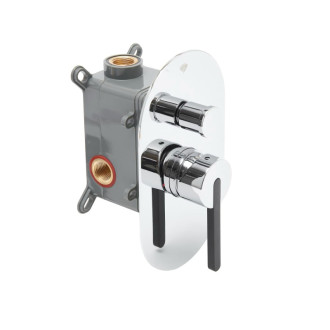 Sprchová a vaňová batéria SAT Fusion vrátane podomietkového telesa chróm SATBSFU215TC