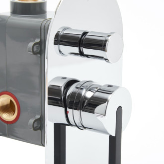 Sprchová a vaňová batéria SAT Fusion vrátane podomietkového telesa chróm SATBSFU215TC