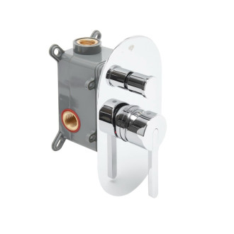 Sprchová a vaňová batéria SAT Fusion vrátane podomietkového telesa chróm SATBSFU215TCH