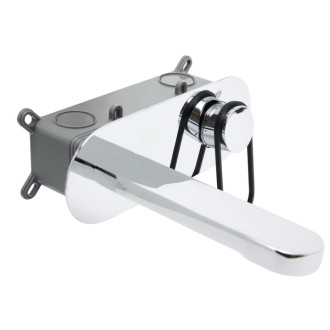 Umývadlová batéria SAT Fusion vrátane podomietkového telesa čierna SATBSFU101KPC