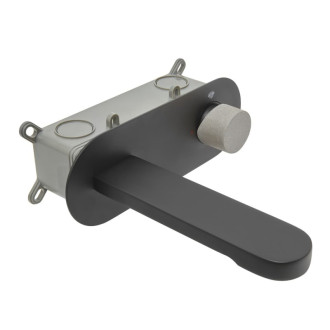 Umývadlová batéria SAT Fusion vrátane podomietkového telesa páka betón SATBSFU101BC