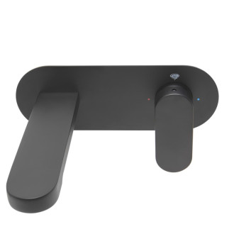 Umývadlová batéria SAT Fusion vrátane podomietkového telesa matná čierna SATBSFU101CPC