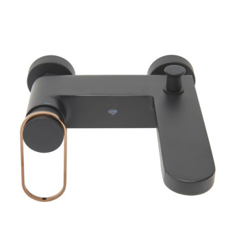 Vaňová batéria SAT Fusion bez sprchového setu 150 mm čierna/bronz SATBSFU222CPCBR