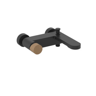 Vaňová batéria SAT Fusion bez sprchového setu 150 mm páka svetlé drevo SATBSFU222DSC