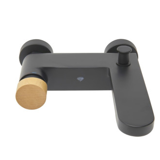 Vaňová batéria SAT Fusion bez sprchového setu 150 mm páka svetlé drevo SATBSFU222DSC