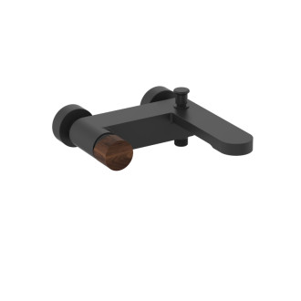 Vaňová batéria SAT Fusion bez sprchového setu 150 mm páka tmavé drevo SATBSFU222DTC