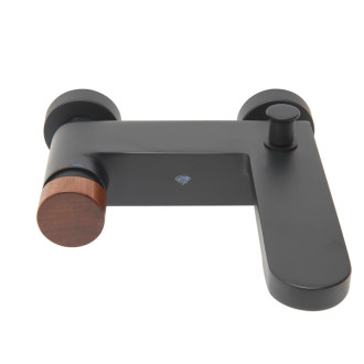 Vaňová batéria SAT Fusion bez sprchového setu 150 mm páka tmavé drevo SATBSFU222DTC