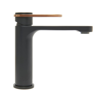 Umývadlová batéria SAT Fusion bez výpuste čierna/bronz SATBSFU271CPCBR