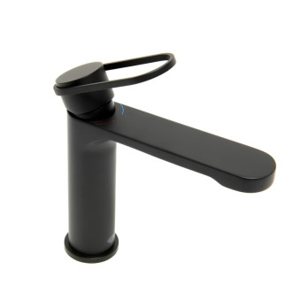 Umývadlová batéria SAT Fusion bez výpuste matná čierna SATBSFU271KPCC