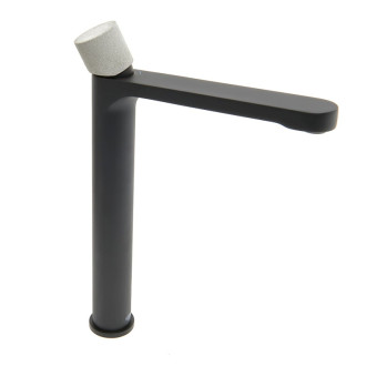 Vysoká umývadlová batéria SAT Fusion bez výpuste páka betón SATBSFU285BC