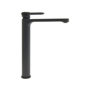 Vysoká umývadlová batéria SAT Fusion bez výpuste matná čierna SATBSFU285KPCC