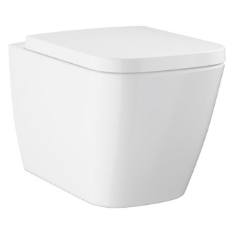 Wc s doštičkou softclose závesné Grohe BauEdge Ceramic alpská biela 106740SH00