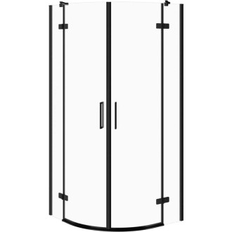 Cersanit Jota sprchovací kút čierna číre sklo 90x90x195 S160-039