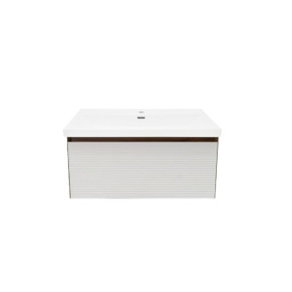 Kúpeľňová skrinka s umývadlom Naturel Monza 79x30x45 cm orech mat MONZA80WNU4