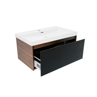 Kúpeľňová skrinka s umývadlom Naturel Monza 79x30x45 cm orech mat MONZA80BNU4