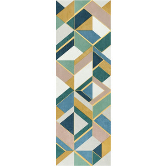 Dlažba DOM Kipling shapes gold 33x100 cm mat DKPD10SH
