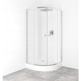 Set sprchovacieho kúta a vaničky, štvrťkruh 90x90 cm Multi Basic SIKOBKMUS90CRCH