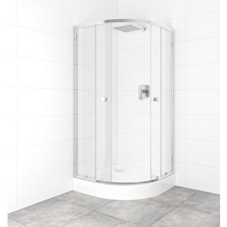 Set sprchovacieho kúta a vaničky, štvrťkruh 90x90 cm Multi Basic SIKOBKMUS90CRCH