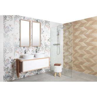 Dekor Kale Shiro Bloom beige 33x110 cm mat RM6854R